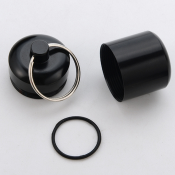 Alumiiniumisulamist padruni väike ravimipudel veekindel suletud metallist alumiiniumpurk võtmehoidjaga mündihoidikuga kõrvatropid alumiiniumpudel