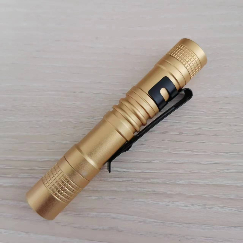 Határokon átnyúló mini zseblámpa alumínium ötvözetből készült toll alakú háztartási zseblámpa AAA kültéri erős zseblámpa nagykereskedelem