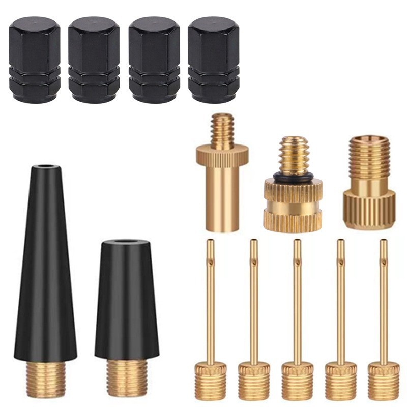 Jalgratta ventiiliadapter 21-osaline komplekt jalgratta ventiilirühma ventiiliadapter SV AV DV jalgratta õhk