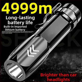 LED különleges erők zseblámpája erős fényű, gyorsan töltő, nagy hatótávolságú, hordozható, többfunkciós háztartási lámpa, 9 ultra könnyű LED lámpa