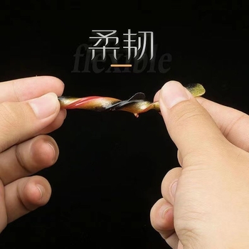 Naujas bioninis mažų ešerių masalas su druskos ir žuvies skoniu, skirtas mandarinų žuvims ir ešeriams žvejoti. Minkšti kirminai. Netikras masalas žvejybai. Žvejybos reikmenys.