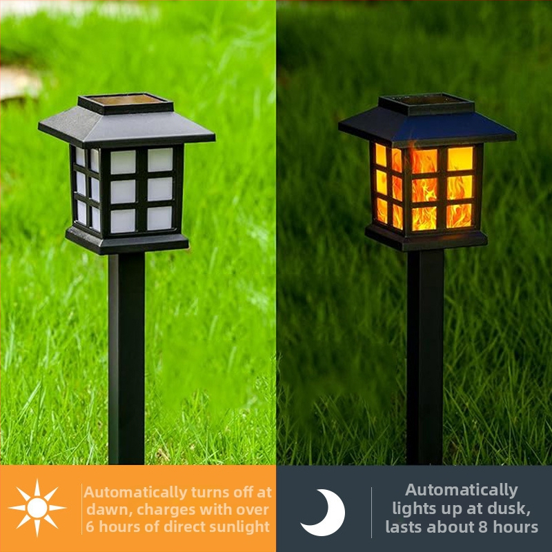 Соларни светлини осветителни тела за тревни площи, външни подови светлини, пламъчни светлини за къща, пейзажни светлини за вила, градински светлини, автоматични светлини