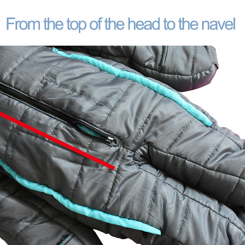 Спален чувал за къмпинг на открито в стил „Alien“, ескорт за болница, защита от топлина и студ, спален чувал за четене през нощта и през нощта, спален чувал за мумия