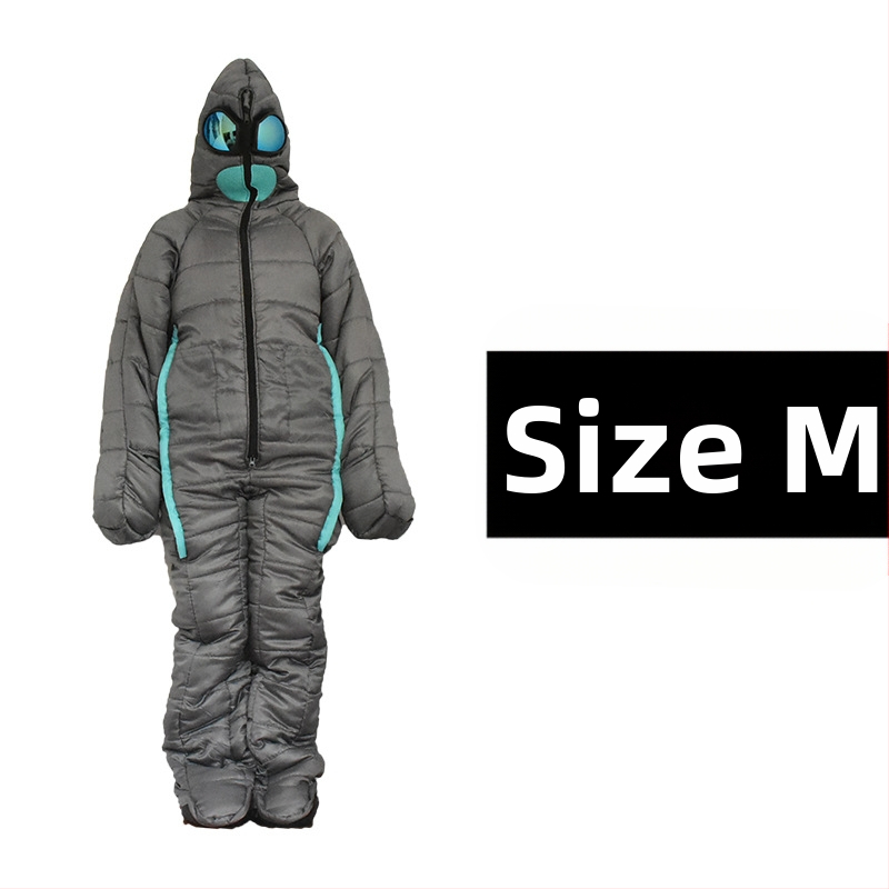 Спален чувал за къмпинг на открито в стил „Alien“, ескорт за болница, защита от топлина и студ, спален чувал за четене през нощта и през нощта, спален чувал за мумия