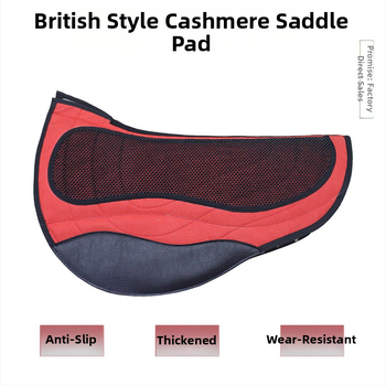 Vastagított ütéscsillapító nyeregvédő Brit Hosszútávú Lovaglás Izzadságvédő Gyapjúpárna Csúszásgátló Csúszásgátló Párna Izzadságtartó Lovas Hám