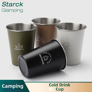 Āra 304 nerūsējošā tērauda kempinga stila krūze, pārnēsājama alus dzērienu krūze, viegla krūze, salokāma uzglabāšanas komplekts