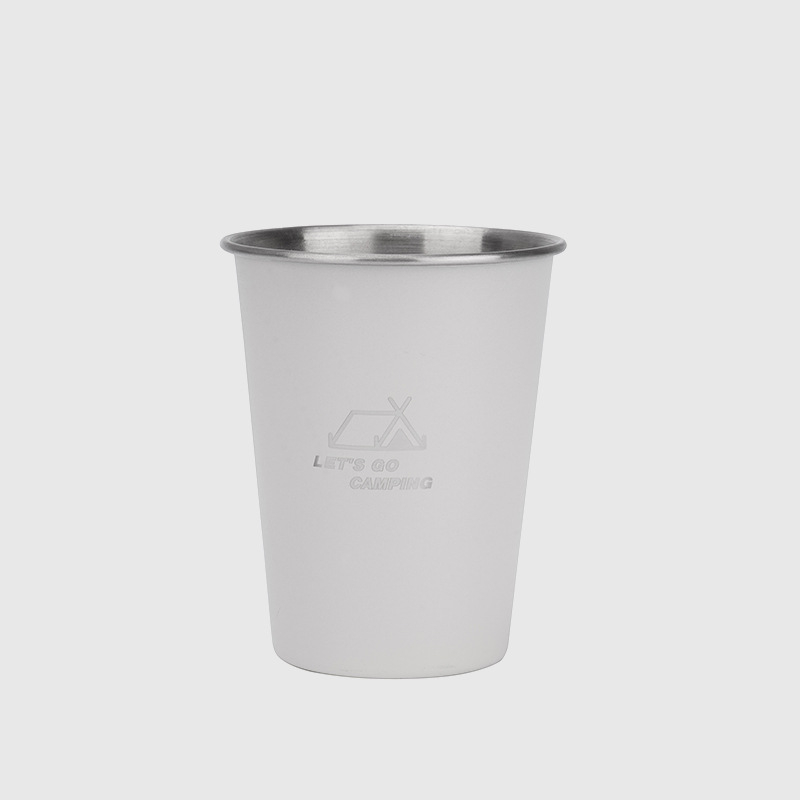 Āra 304 nerūsējošā tērauda kempinga stila krūze, pārnēsājama alus dzērienu krūze, viegla krūze, salokāma uzglabāšanas komplekts