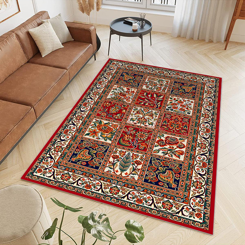 Határokon átnyúló Amazon perzsa stílusú szőnyeg Otthon Hálószoba Nappali Kopásálló Szennyeződésálló Könnyen kezelhető Temu Daifa szőnyeg