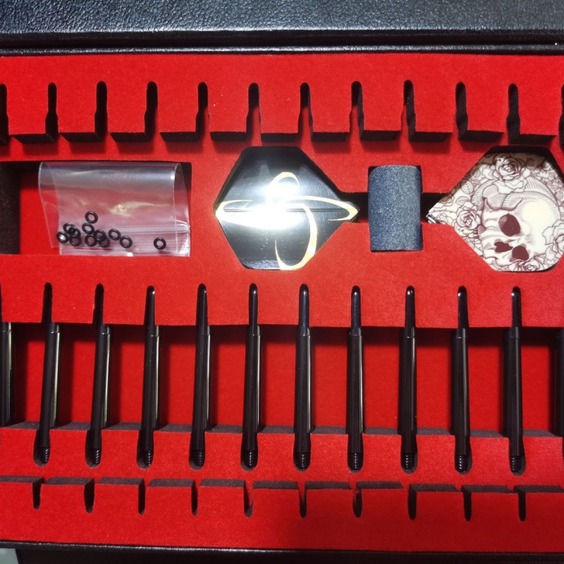 Комплект от 12 изящни алуминиеви стрелички за стрелички Spot в подаръчна кутия, 22 грама, 484 грама