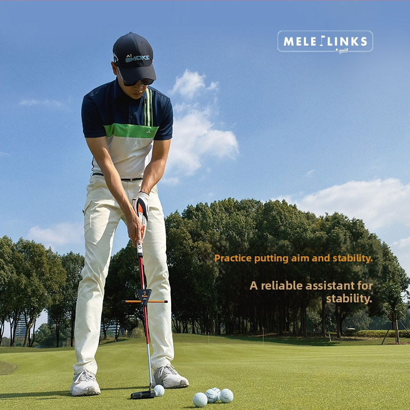 Golfový plochý krátky palicový tréningový nástroj na patovanie golfových palíc, tréningový artefakt, nové golfové športové potreby