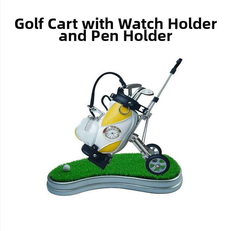 Buddha Power Sports golfkocsi üléssel és tolltartóval, kreatív asztali dísz, golf ajándék