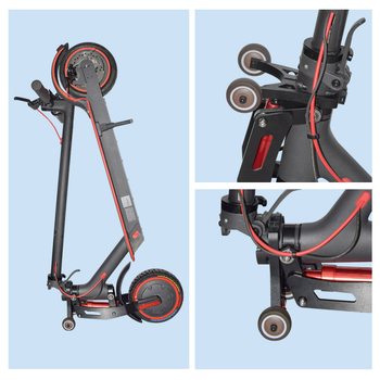 Подходяща за скутер Xiaomi M365/1S/PRO, спомагателна скоба за колело, сгъваема обърната скоба за съхранение, може да се бута и издърпва.