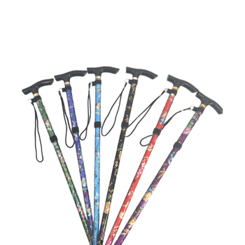 Tarpvalstybinė sulankstoma lazda pagyvenusiems žmonėms, aliuminio lydinio teleskopinė lazda, atspausdinta penkių dalių lazda, neslystanti, alpinizmo lazda, didmeninė prekyba