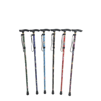 Tarpvalstybinė sulankstoma lazda pagyvenusiems žmonėms, aliuminio lydinio teleskopinė lazda, atspausdinta penkių dalių lazda, neslystanti, alpinizmo lazda, didmeninė prekyba