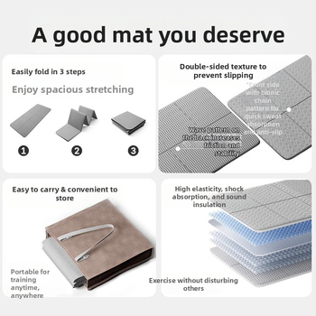 Χονδρική πώληση διασυνοριακών κατασκευαστών TPE πτυσσόμενου γιόγκα με πάχος αντιολισθητικού χαλιού για μεσημεριανό διάλειμμα εξωτερικού χώρου για μαθητή χαλιού γιόγκα