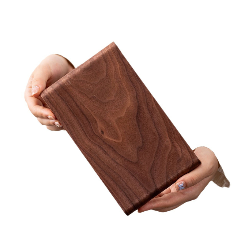 Észak-amerikai európai stílusú egyszerű stílusú diófa ékszertároló állvány teatálca téglalap alakú tálca egyszerű teatálca száraz áztatás