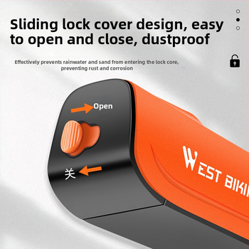 WEST BIKING dviračio užraktas su apsauga nuo vagystės, rakto užraktas, kalnų dviračio, elektrinio automobilio grandinės užraktas, akumuliatorinis automobilio grandinės užraktas