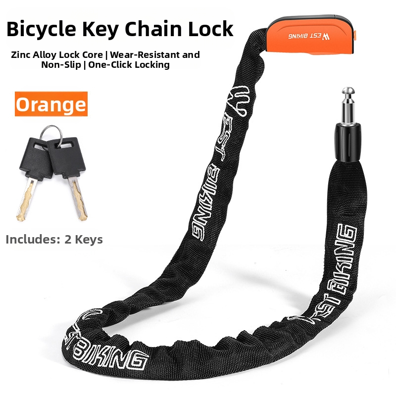 WEST BIKING dviračio užraktas su apsauga nuo vagystės, rakto užraktas, kalnų dviračio, elektrinio automobilio grandinės užraktas, akumuliatorinis automobilio grandinės užraktas