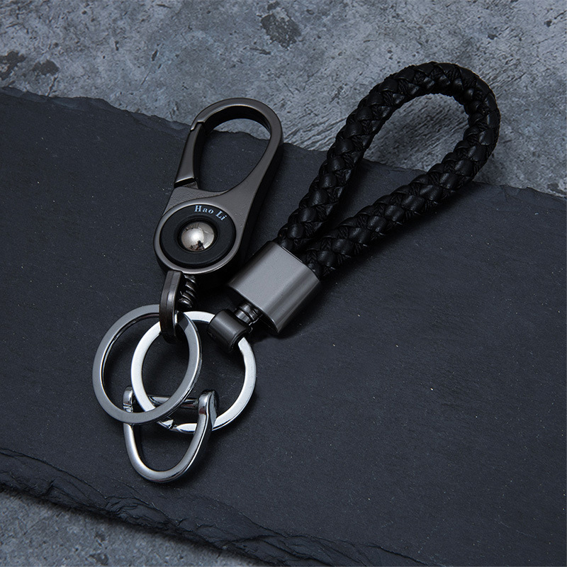 Kreatív divatos autós kulcstartó medál, csúcskategóriás férfi fém fonott kötél kulcstartó pár személyiségéhez, egyszerű