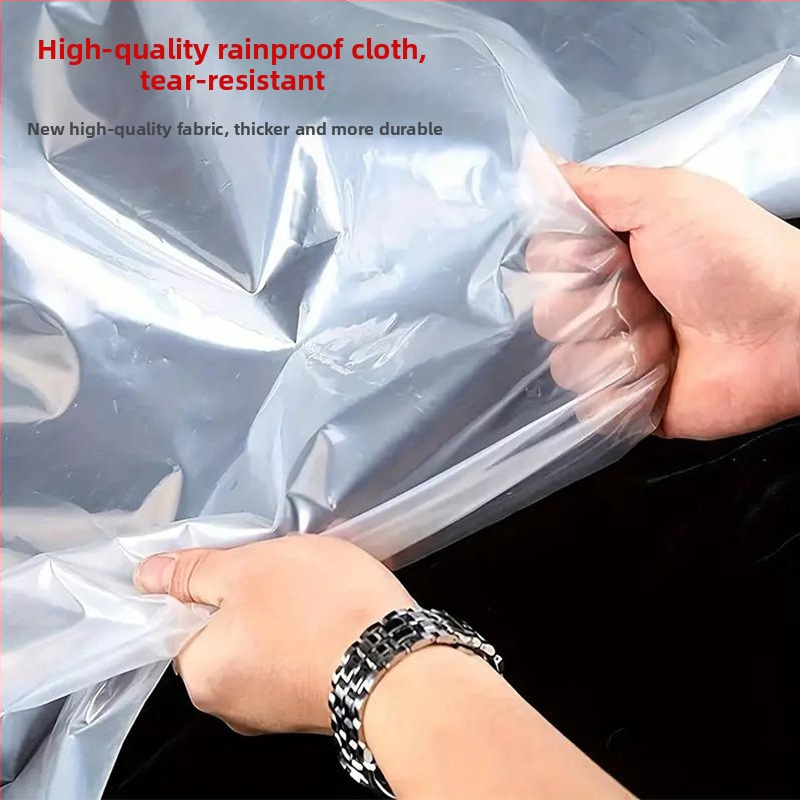 Дъждоустойчива кърпа, прозрачна удебелена водоустойчива кърпа, външна домакинска кърпа за прах, уплътняване на прозорци, изолация от вятър и дъжд, пластмасово фолио за оранжерия