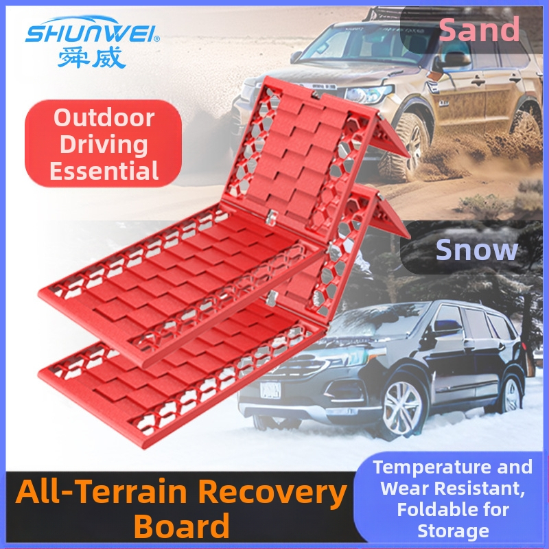 Shunwei autorehvi libisemisvastane isejuhtiv lumi liiv muda maastikul hädaolukorra auto enesepäästmiseks kokkupandav põgenemislaud