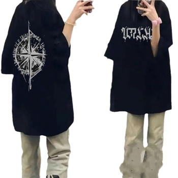 Μπλούζα 220g βαμβακερή με κοντό μανίκι για άνδρες και γυναίκες, καλοκαιρινή μόδα, αμερικανικού στιλ, ρετρό, στρογγυλή λαιμόκοψη, χαλαρή, αθλητική μπλούζα φοιτητών