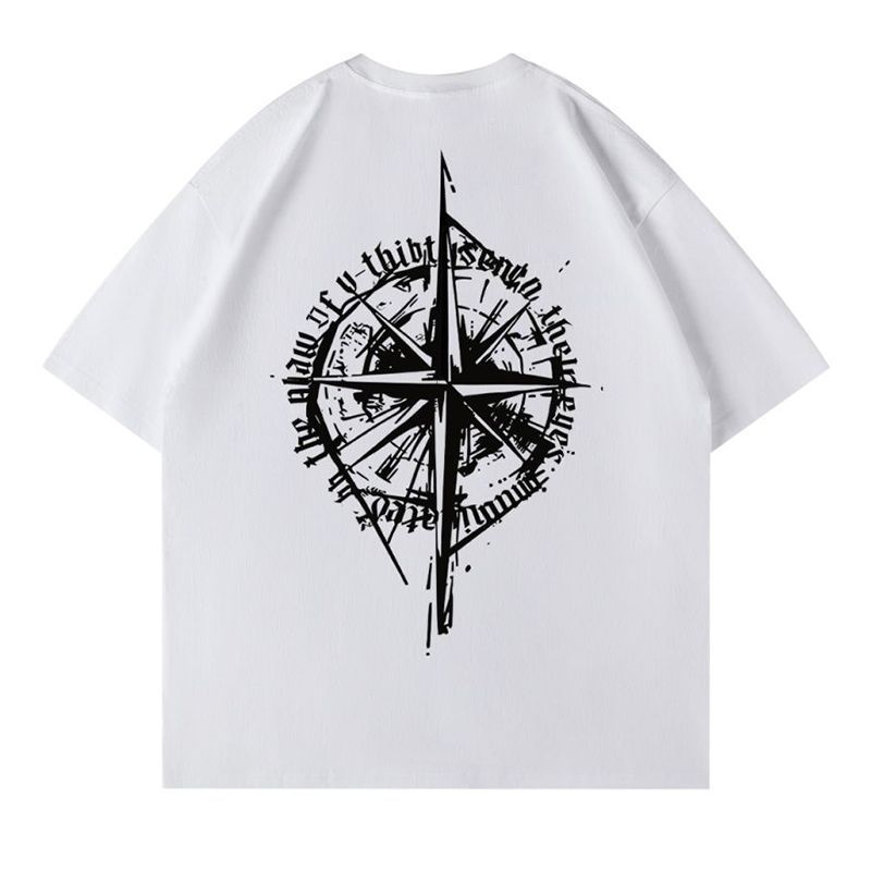 220 g-os pamut rövid ujjú férfi és női nyári divatmárka, amerikai stílusú retró kerek nyakú felső, laza, minden mérkőzésre alkalmas diákpóló