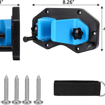 6-osaline suusa- ja lumelaua seinale kinnitatavate hoiuraamide komplekt - sobib igale lumelauale või lumelaua riistvarale
