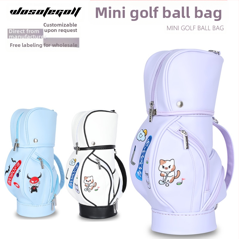Tarpvalstybinis naujo modelio šaltinio gamintojo didmeninis nešiojamas dvigubo peties dirželio mini golfo krepšys