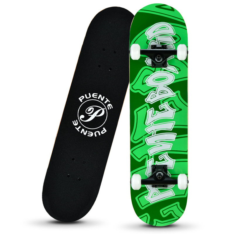 Puente rula neljarattaline topeltkaldega rula täiskasvanutele ja lastele, poiste ja tüdrukute tänavalongboard, maastikul rula tootja