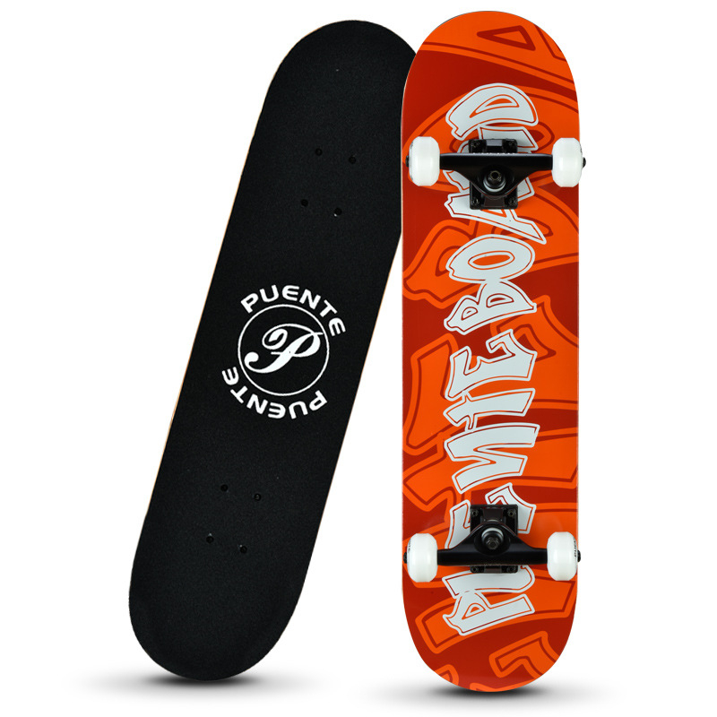 Puente rula neljarattaline topeltkaldega rula täiskasvanutele ja lastele, poiste ja tüdrukute tänavalongboard, maastikul rula tootja