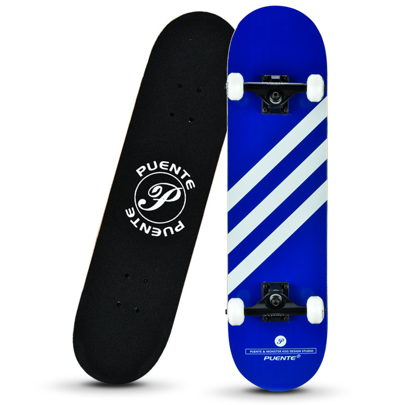 Puente rula neljarattaline topeltkaldega rula täiskasvanutele ja lastele, poiste ja tüdrukute tänavalongboard, maastikul rula tootja