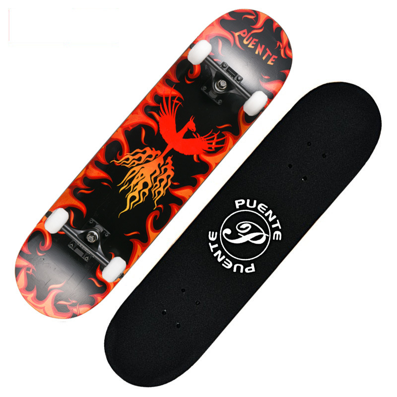 Puente rula neljarattaline topeltkaldega rula täiskasvanutele ja lastele, poiste ja tüdrukute tänavalongboard, maastikul rula tootja