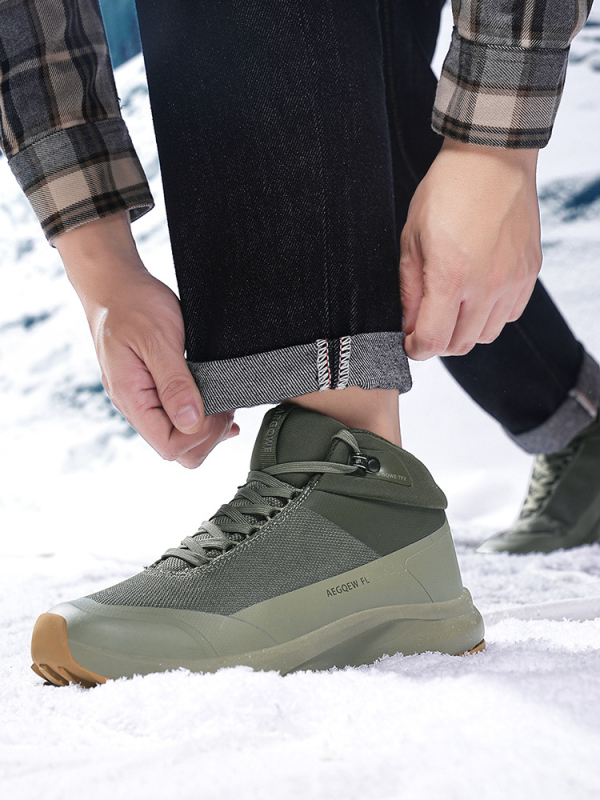 Niaojia lapos, középmagas szárú, vízálló túracipő, férfi grafénből készült, meleg őszi és téli sportcipők, élő közvetítésű népszerű túracipők tételben