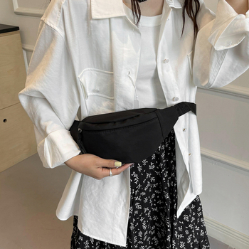 Jauna sieviešu jostas soma 2025 lielas ietilpības vienkārša tīras krāsas plecu soma vīriešu ikdienas krūšu soma moderna plecu soma