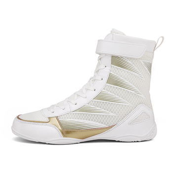 Piiriülesed uued stiilid meeste poksi- ja maadlusjalatsid hingava võrgust takjapaelaga treeningjalatsite võrdluseks, võitlussandaalid, võitlusjalatsid