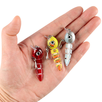 Tiesioginis didmeninis pardavimas iš gamyklos 5,5 cm 4,1 G daugiamazgis „Loach Mino Luya“ masalas panardintas ešerys mikroburnos kryžius