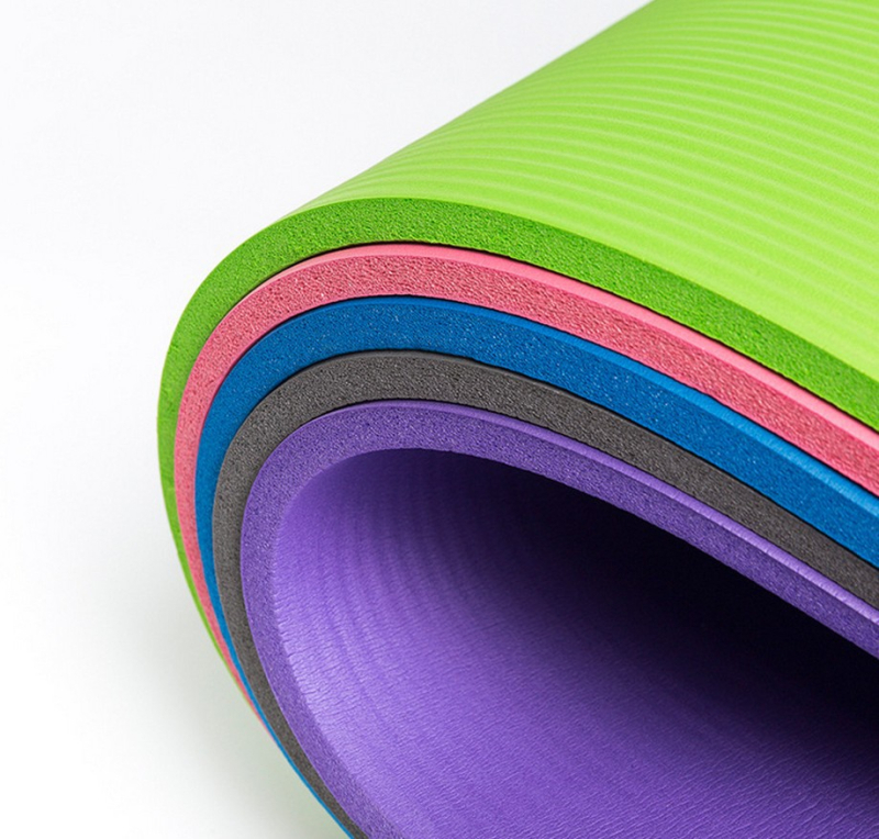 Tehase otsene hulgimüük NBR joogamatt laiendatud paks libisemiskindel tantsufitness matt juuste põlvkond