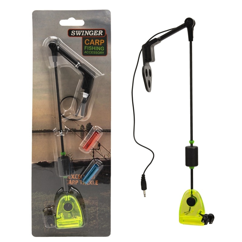 Piiriülene Euroopa karpkala õngevarras, neljavärviline välk, roostevabast terasest pinguti, raamatukogu, kalastusklambri alarmi lisatarvikud