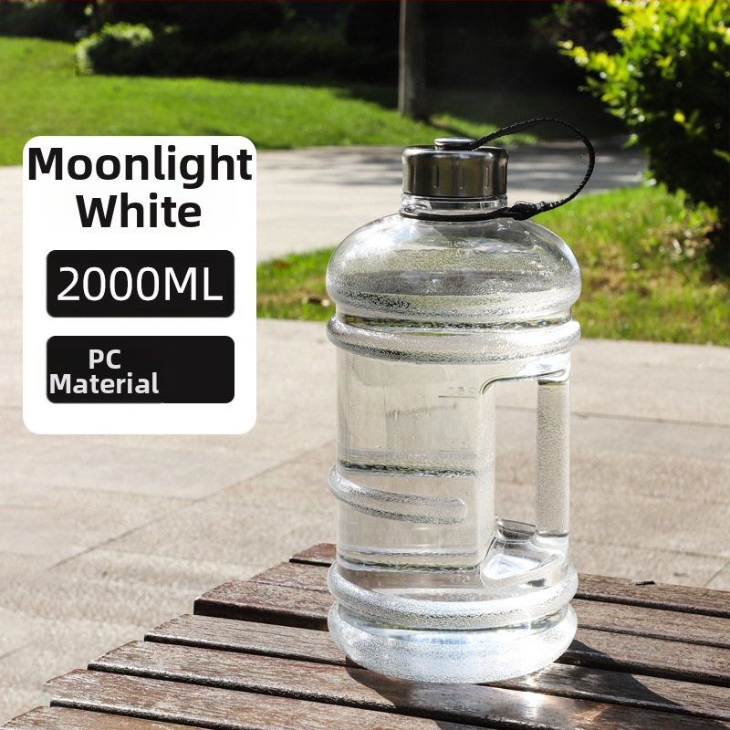 Határokon átnyúló szuper nagy kapacitású műanyag pohár nyári fitnesz hordozható kültéri vízforraló 2,2 literes szivárgásmentes tonnás hordó gallon vízforraló