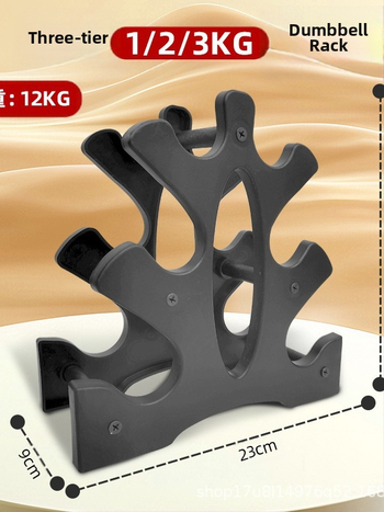 Mažas hantelių stovas, moteriškas hantelių laikymo stovas, vyrų fitneso įranga, buitinis vaikų šešiakampis mažas matinis varpelio laikiklis