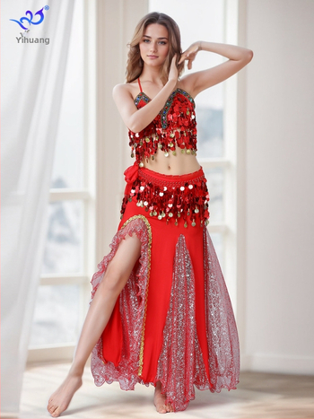 Костюми за танци с пайети и пискюли, Поли за танци на корем, Костюми за представления, Костюми за сценични състезания, Екзотични костюми за парти танци