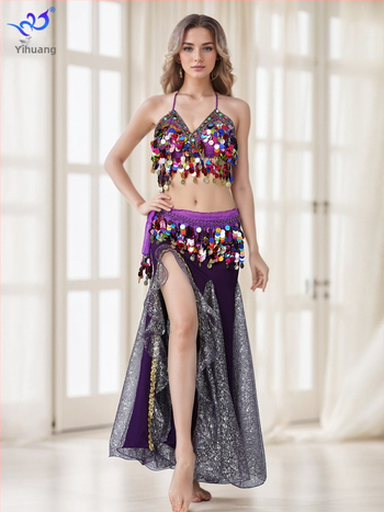 Στολές χορού με πούλιες και φούντες, φούστες για χορό της κοιλιάς, στολές παράστασης, στολές διαγωνισμού σκηνής, εξωτικές στολές χορού για πάρτι από φυλές