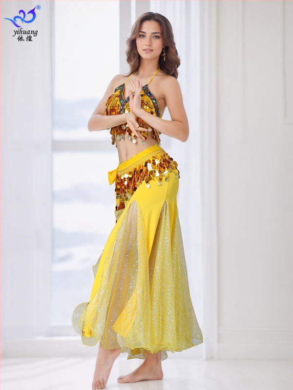 Костюми за танци с пайети и пискюли, Поли за танци на корем, Костюми за представления, Костюми за сценични състезания, Екзотични костюми за парти танци