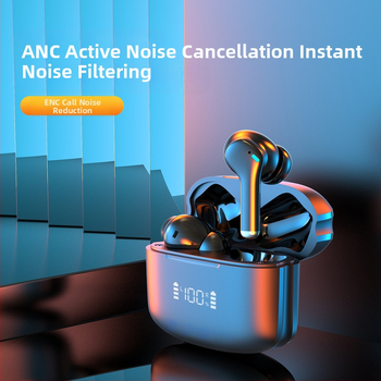 Privataus modelio naujos triukšmo mažinimo ausinės ANC + ENC triukšmo mažinimo „Bluetooth“ ausinės skaitmeniniu ekranu „Bluetooth“ ausinės sportinės ausinės