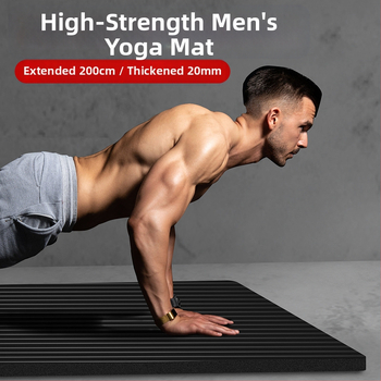 Seljakuivatav meeste treeningmatt algajatele, laiendatud ja pikendatud libisemiskindel kulumiskindel treeningjoogamatt sportimiseks
