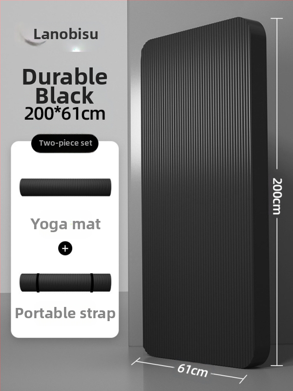 Seljakuivatav meeste treeningmatt algajatele, laiendatud ja pikendatud libisemiskindel kulumiskindel treeningjoogamatt sportimiseks