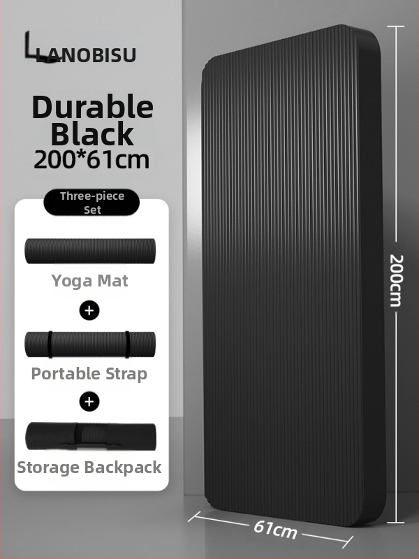 Seljakuivatav meeste treeningmatt algajatele, laiendatud ja pikendatud libisemiskindel kulumiskindel treeningjoogamatt sportimiseks