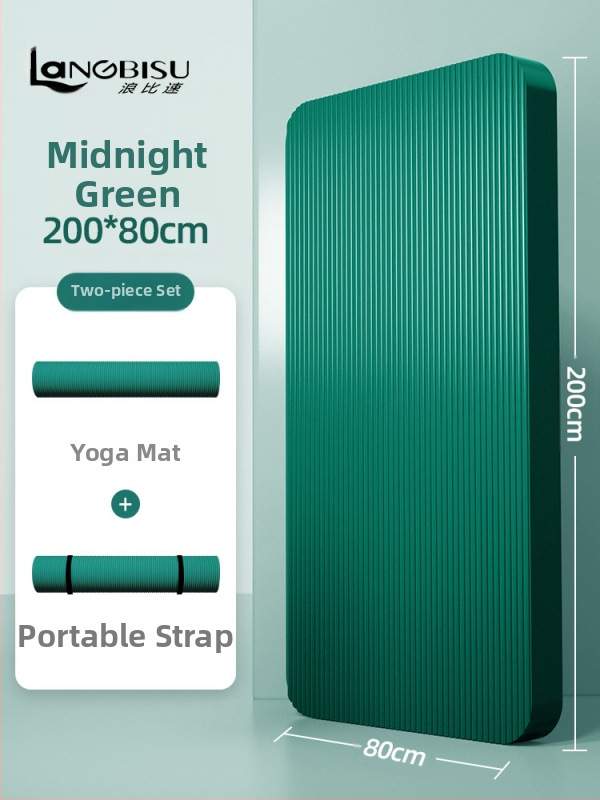 Seljakuivatav meeste treeningmatt algajatele, laiendatud ja pikendatud libisemiskindel kulumiskindel treeningjoogamatt sportimiseks