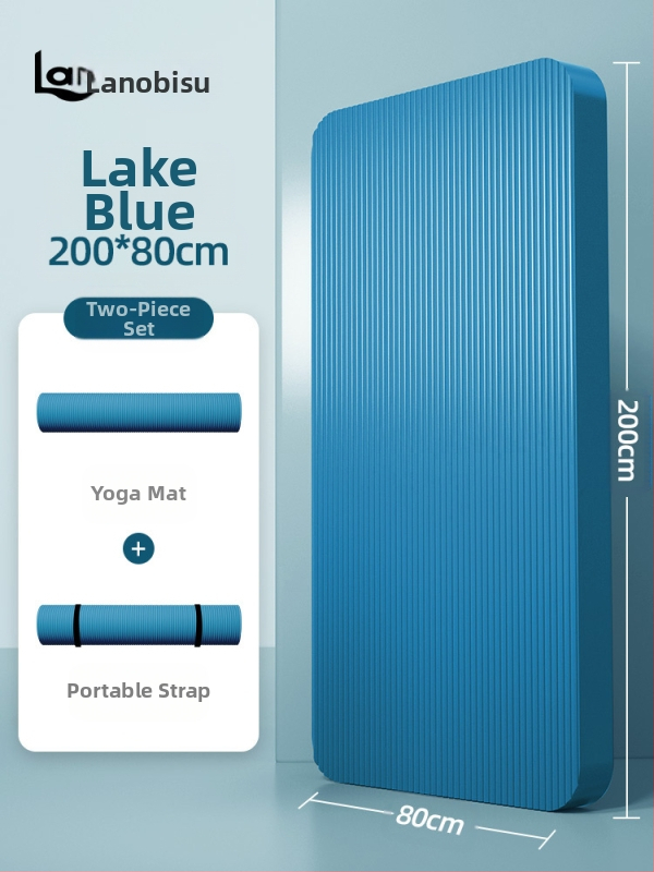 Seljakuivatav meeste treeningmatt algajatele, laiendatud ja pikendatud libisemiskindel kulumiskindel treeningjoogamatt sportimiseks